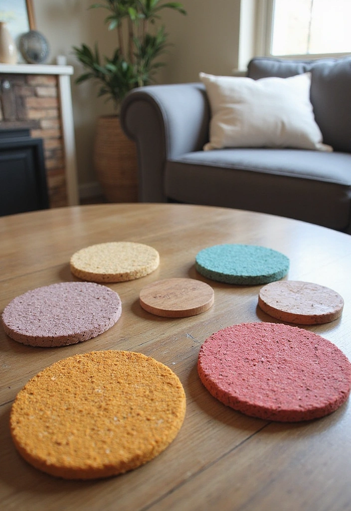 25 Fun and Budget-Friendly Small House DIY Projects You Can Start Today! - 19. Make Your Own Coasters