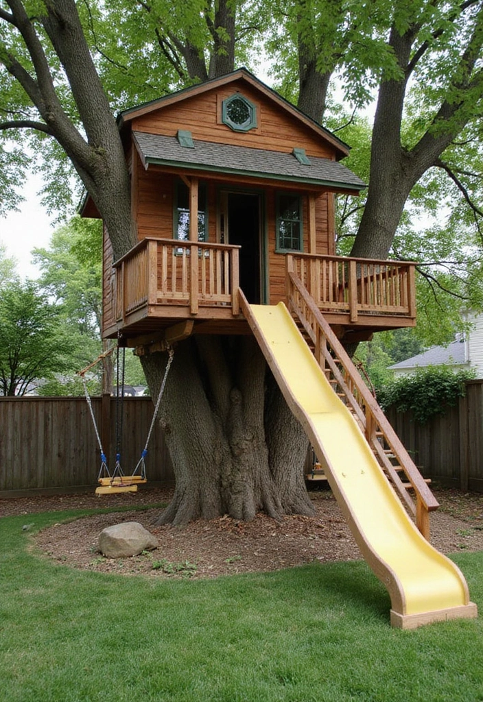 21 Mind-Blowing Kids Tree House Ideas That'll Make Your Kids Scream 'WOW!' - 6. Adventure Playground Tree House