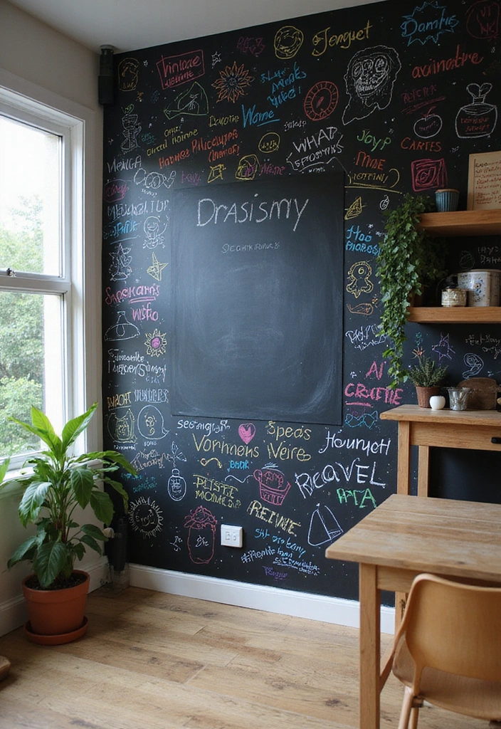 30 DIY Home Decor Projects That Are So Easy You'll Think They Were Store-Bought! - 15. Chalkboard Wall