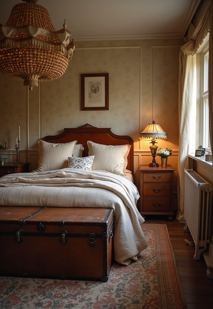 21 Cozy Small Bedroom Decor Hacks That'll Make You Feel Right at Home (Don't Miss #12!) - 16. Incorporate Vintage Finds