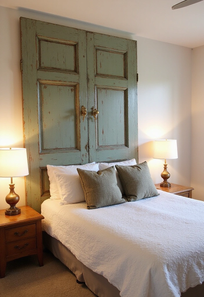 30 DIY Home Decor Projects That Are So Easy You'll Think They Were Store-Bought! - 24. Upcycled Door Headboard