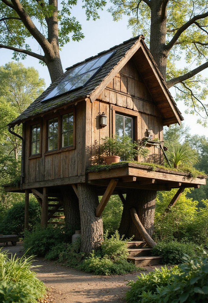 21 Mind-Blowing Kids Tree House Ideas That'll Make Your Kids Scream 'WOW!' - 9. Eco-Friendly Tree House