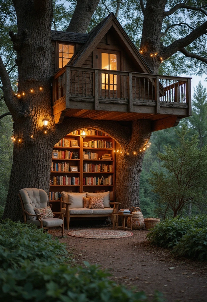21 Mind-Blowing Kids Tree House Ideas That'll Make Your Kids Scream 'WOW!' - 3. Cozy Reading Nook