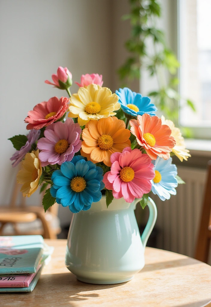 30 DIY Home Decor Projects That Are So Easy You'll Think They Were Store-Bought! - 10. Colorful Paper Flowers
