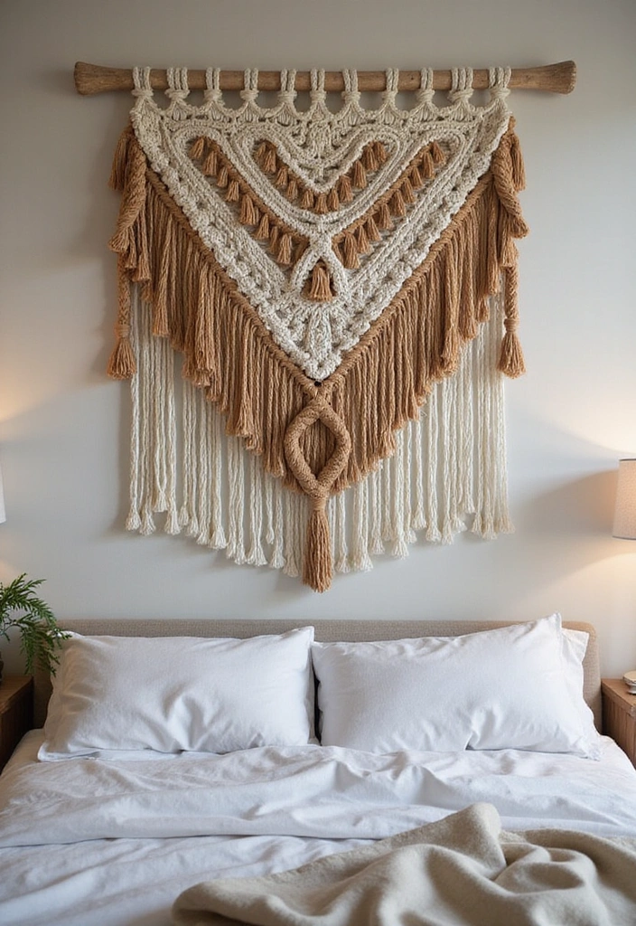 25 DIY Home Decor Projects That Are So Simple You’ll Think ‘Why Didn’t I Do This Sooner?!’ - 4. Wall Hanging Macrame