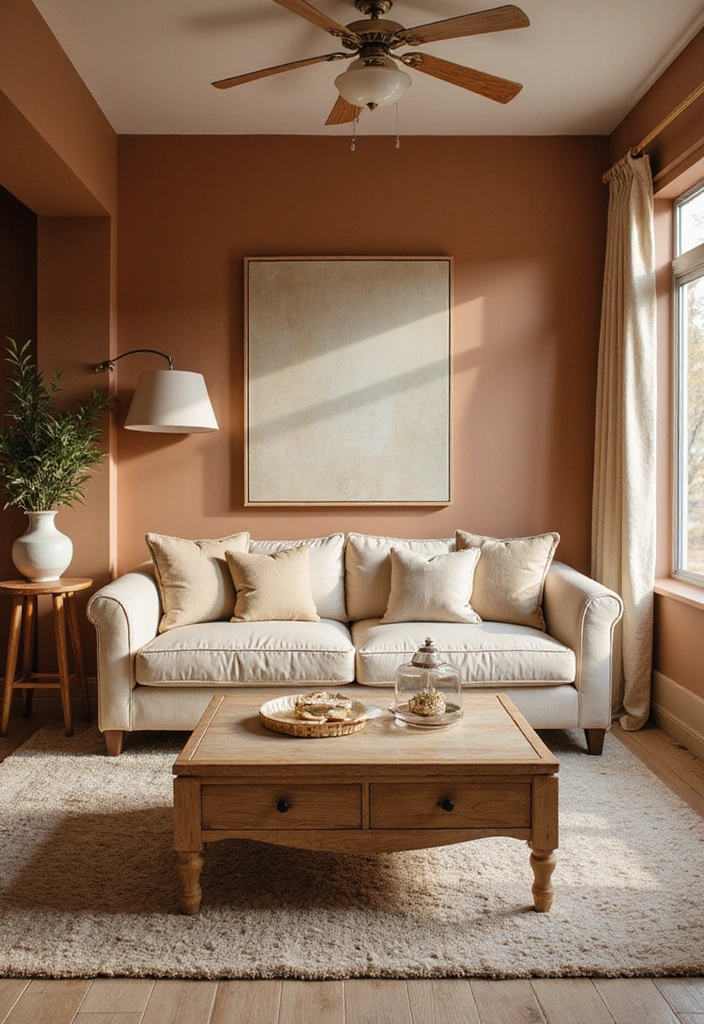 22 Eye-Popping 1980s Color Schemes That'll Brighten Up Your Home (Dare to Try #3!) - 21. Warm Embrace: Cinnamon and Cream