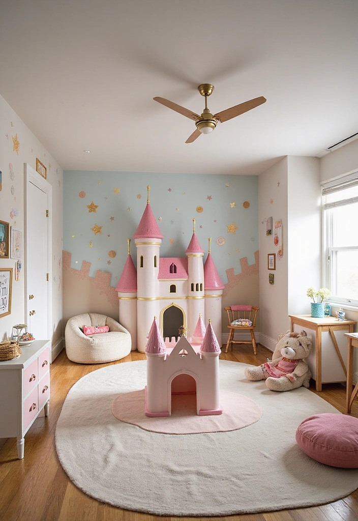 22 Themed Kids Playroom Ideas That'll Make Every Day an Adventure (Check Out #6!) - 5. Magical Castle Kingdom