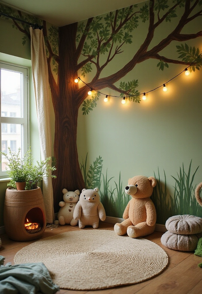 22 Themed Kids Playroom Ideas That'll Make Every Day an Adventure (Check Out #6!) - 1. Enchanted Forest Retreat