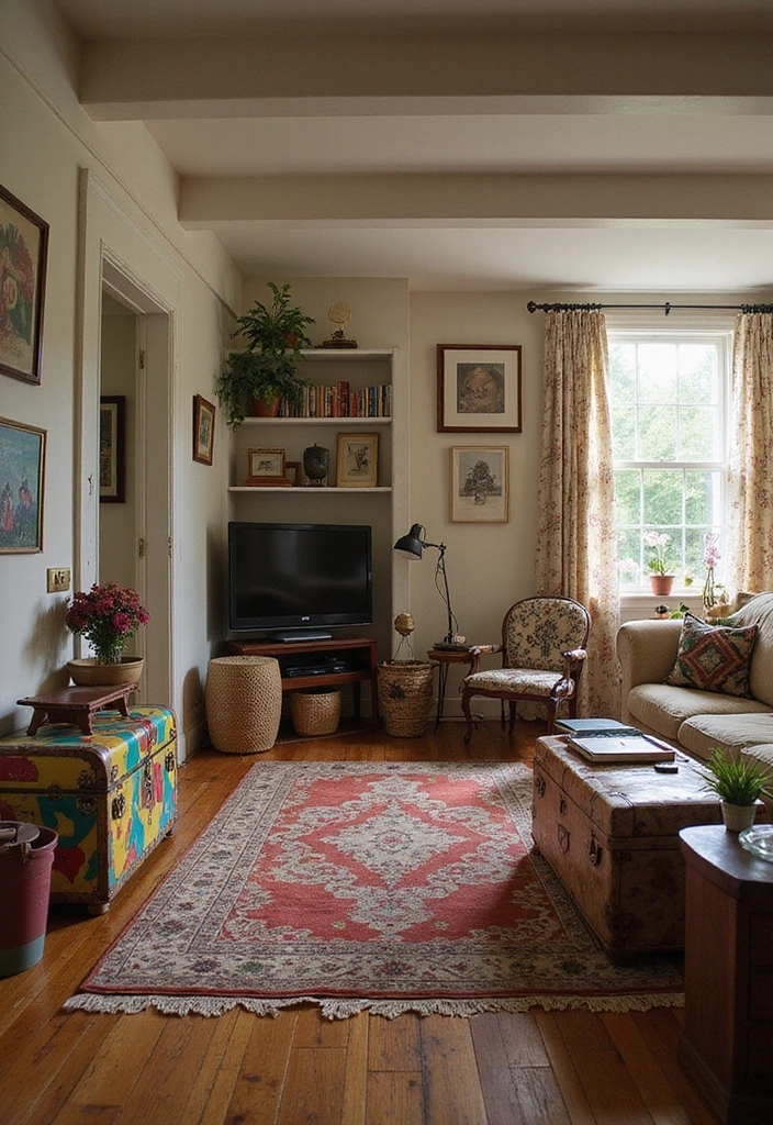15 Rad 1980s Decor Ideas That'll Bring Your Living Room Back to Life (You Won't Believe #6!) - 11. Vintage Finds as Focal Points