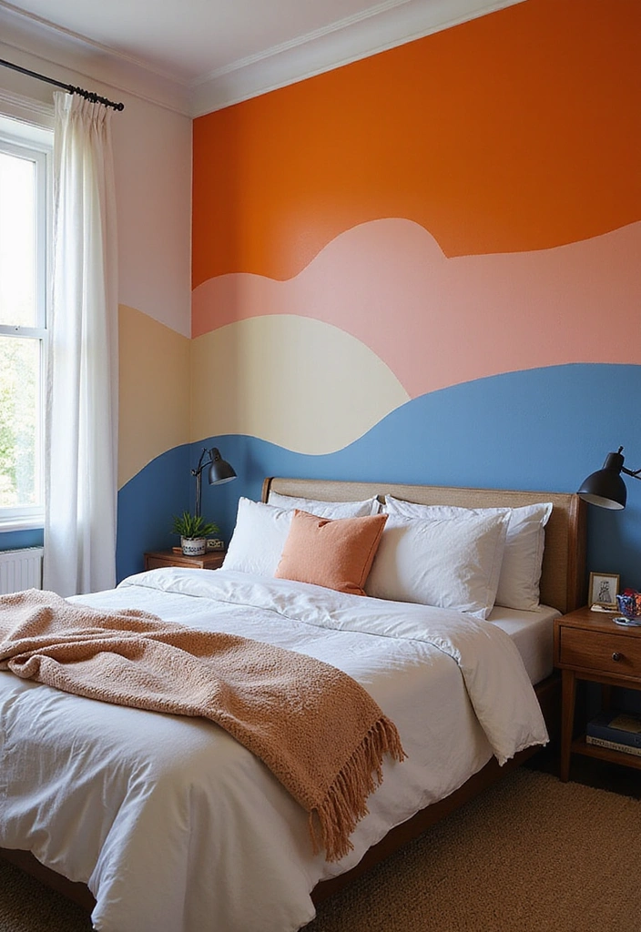 20 Bold Bedroom Decor Ideas to Revamp Your Space (You Won't Believe #11!) - 13. Colorful Accent Walls