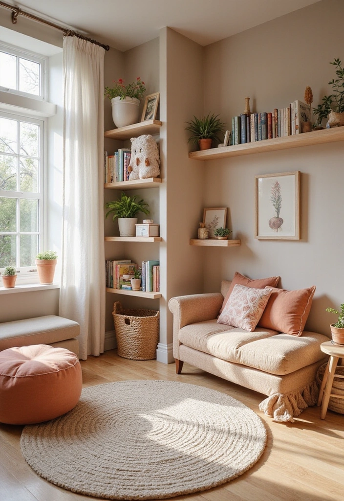 22 Themed Kids Playroom Ideas That'll Make Every Day an Adventure (Check Out #6!) - 22. Cozy Reading Nook