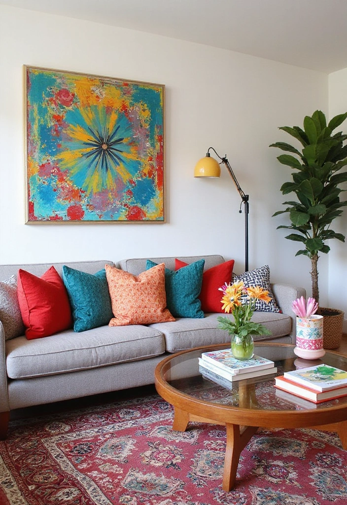 15 Bold Color Decor Ideas for Your Living Room That'll Leave Your Guests Speechless! - 5. Playful Patterns