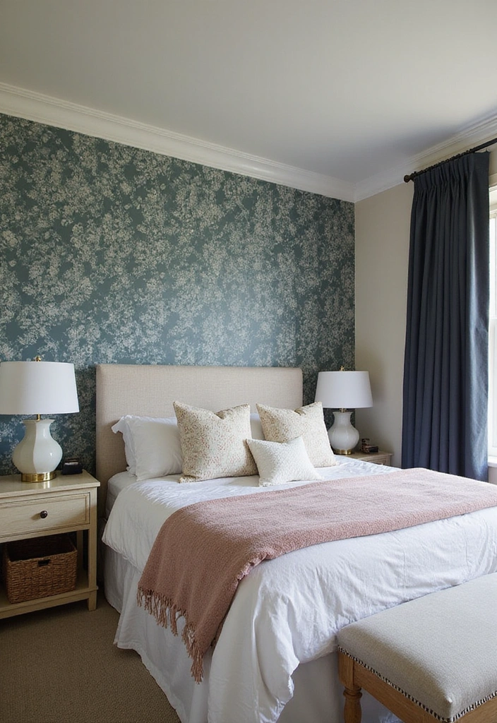 20 Bold Bedroom Decor Ideas to Revamp Your Space (You Won't Believe #11!) - 16. Custom Wallpaper