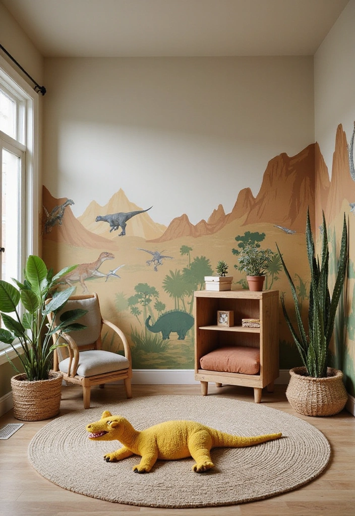 22 Themed Kids Playroom Ideas That'll Make Every Day an Adventure (Check Out #6!) - 7. Dino Discovery Den