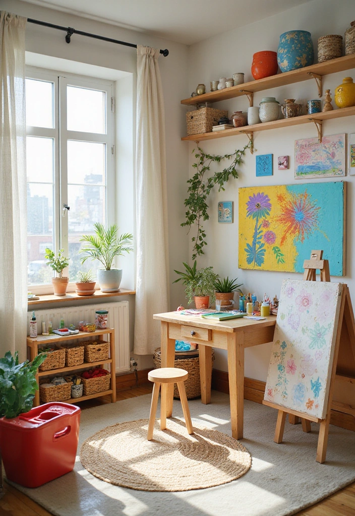 22 Themed Kids Playroom Ideas That'll Make Every Day an Adventure (Check Out #6!) - 8. Creative Art Studio