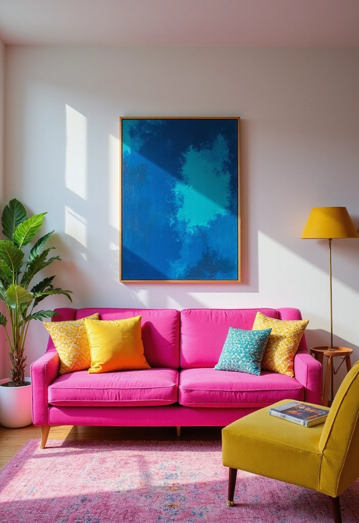 15 Bold Color Decor Ideas for Your Living Room That'll Leave Your Guests Speechless! - 7. Multicolor Palettes