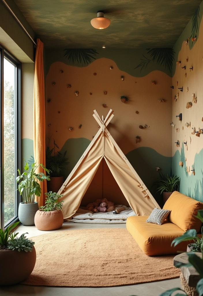22 Themed Kids Playroom Ideas That'll Make Every Day an Adventure (Check Out #6!) - 17. Adventure Camp