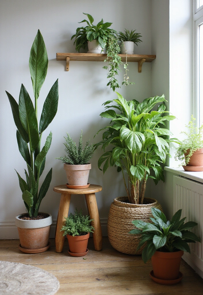 16 Scandinavian Decor Tricks That’ll Make Your Home a Cozy Haven! - 4. Incorporate Nature with Indoor Plants