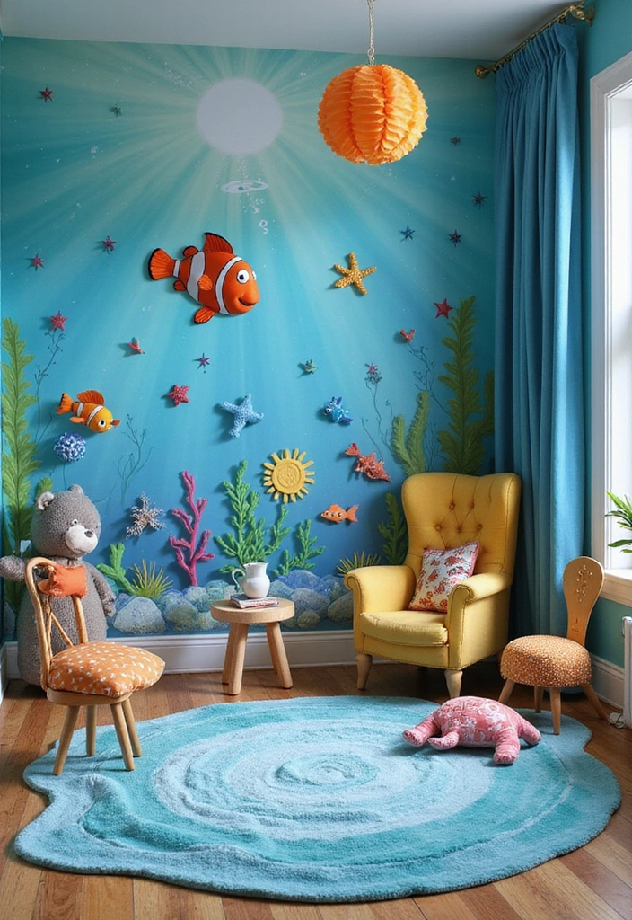 22 Themed Kids Playroom Ideas That'll Make Every Day an Adventure (Check Out #6!) - 2. Underwater Wonderland