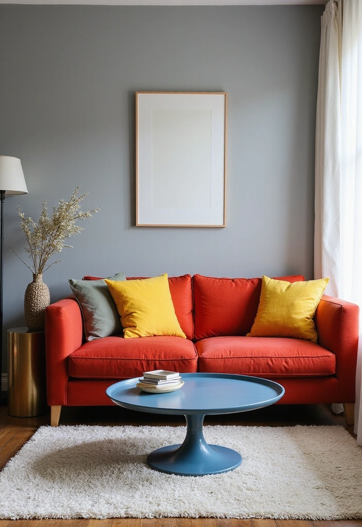 15 Bold Color Decor Ideas for Your Living Room That'll Leave Your Guests Speechless! - 14. Layering Colors