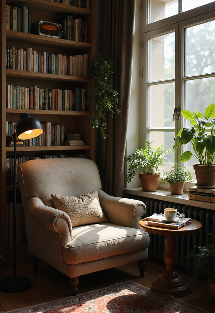 16 Scandinavian Decor Tricks That’ll Make Your Home a Cozy Haven! - 8. Design Cozy Reading Nooks
