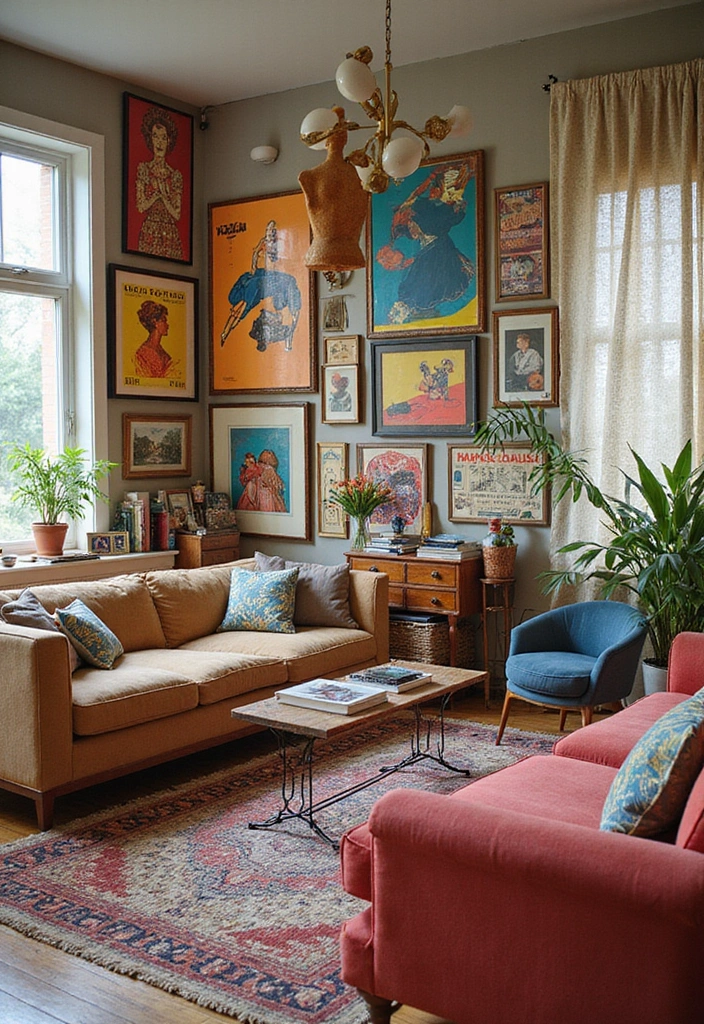 15 Rad 1980s Decor Ideas That'll Bring Your Living Room Back to Life (You Won't Believe #6!) - 4. Wall Art That Rocks