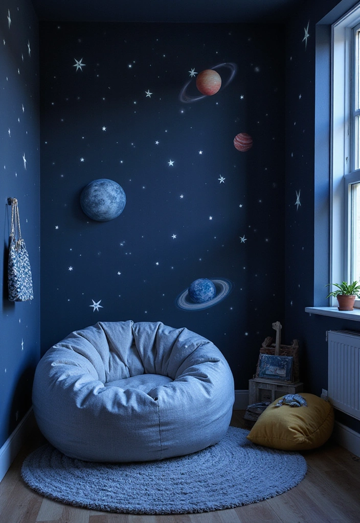 22 Themed Kids Playroom Ideas That'll Make Every Day an Adventure (Check Out #6!) - 3. Space Exploration Zone