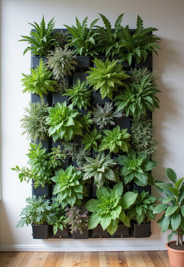 15 Vertical Garden Ideas That Will Transform Your Urban Space into a Green Oasis! - 15. Modular Vertical Gardens: Flexible and Fun