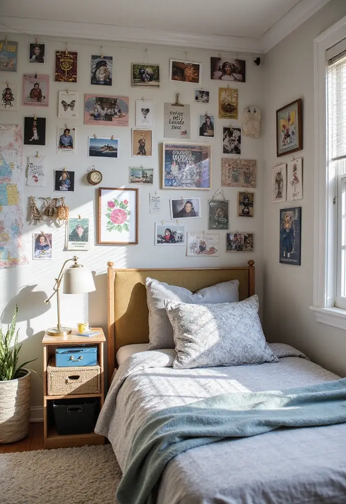 25 Trendy Teen Room Decor Ideas That'll Make You Want to Redecorate ASAP! - 5. Art-Infused Walls