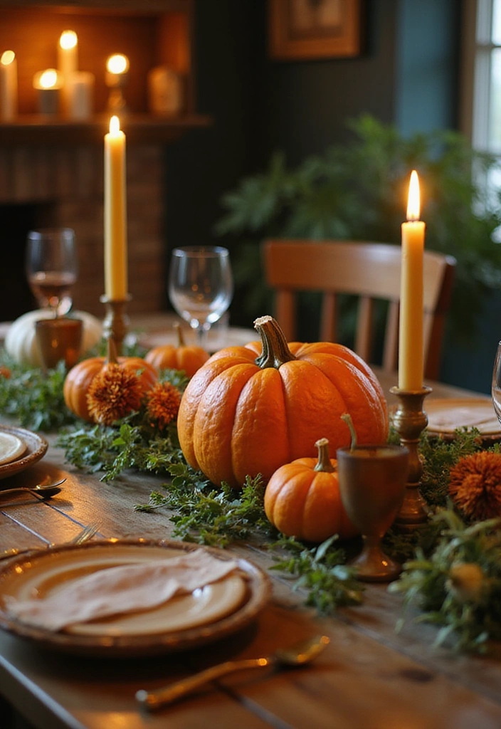 10 Cozy Fall Table Decorations to Transform Your Dining Experience This Season! - 1. Rustic Pumpkin Centerpieces