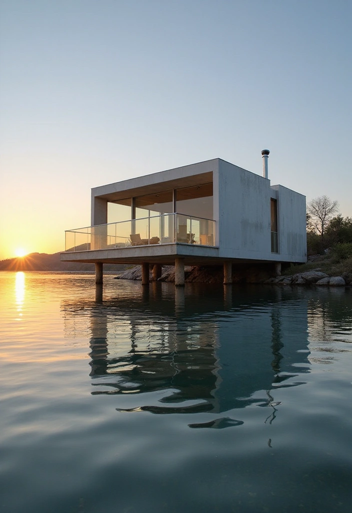 10 Stunning Glass House Designs That Will Leave You Breathless (Wait Until You See #6!) - 2. The Floating Glass House: A Dream over Water