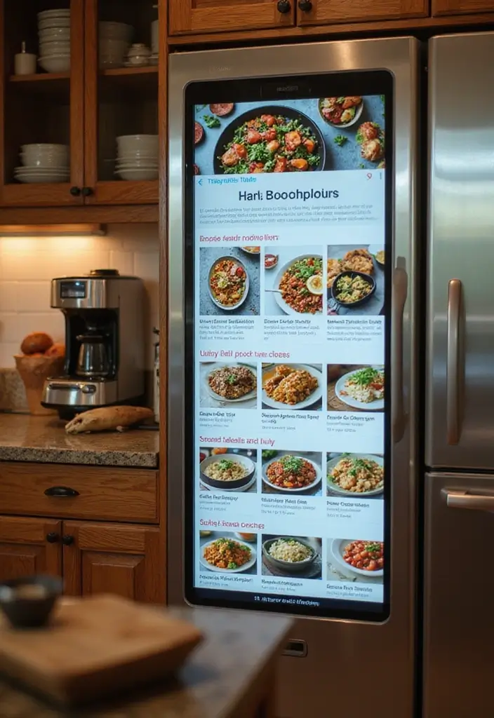 14 Game-Changing Smart Refrigerator Hacks for Ultimate Kitchen Organization (You’ll Love #6!) - 11. Built-in Recipe Book