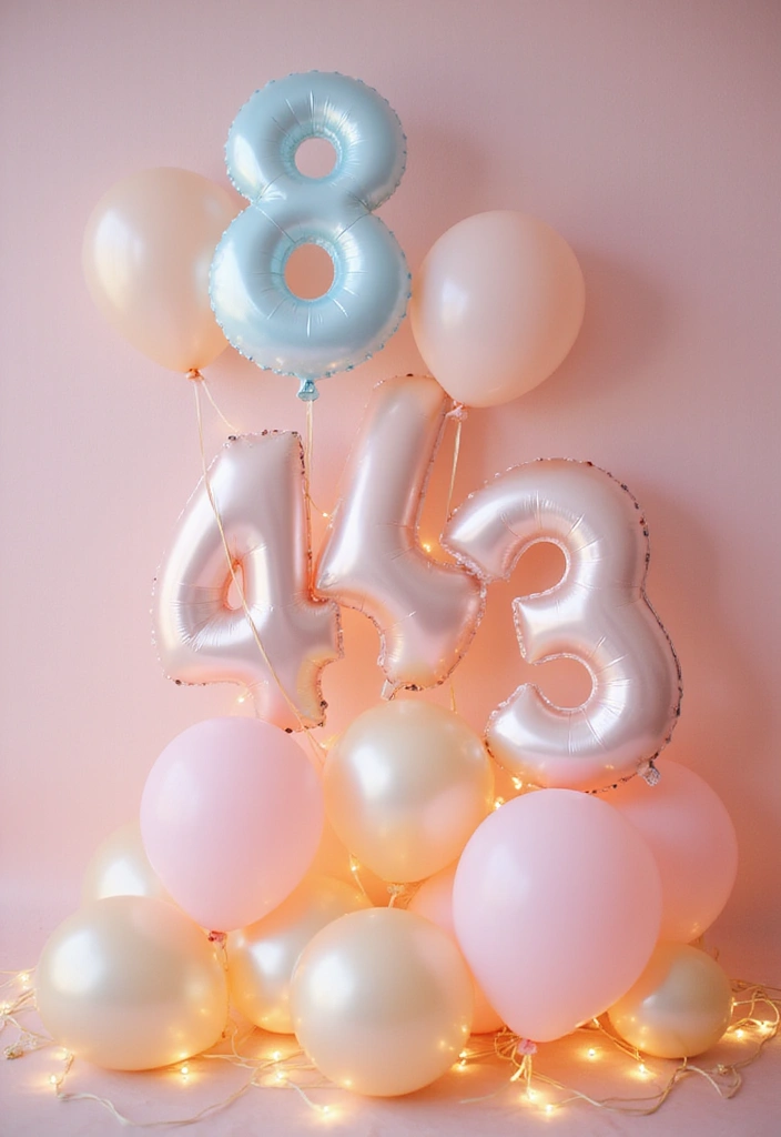 11 Eye-Catching Number Balloons That Will Celebrate Your Kids Birthday in Style! - 2. Whimsical Pastel Numbers