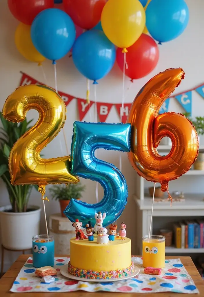 11 Eye-Catching Number Balloons That Will Celebrate Your Kids Birthday in Style! - 4. Character-Themed Numbers