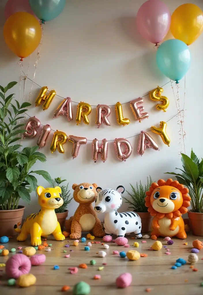 11 Eye-Catching Number Balloons That Will Celebrate Your Kids Birthday in Style! - 6. Animal-Shaped Number Balloons