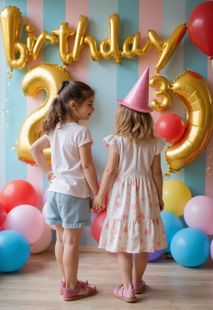 11 Eye-Catching Number Balloons That Will Celebrate Your Kids Birthday in Style! - 9. Themed Backdrops with Number Balloons