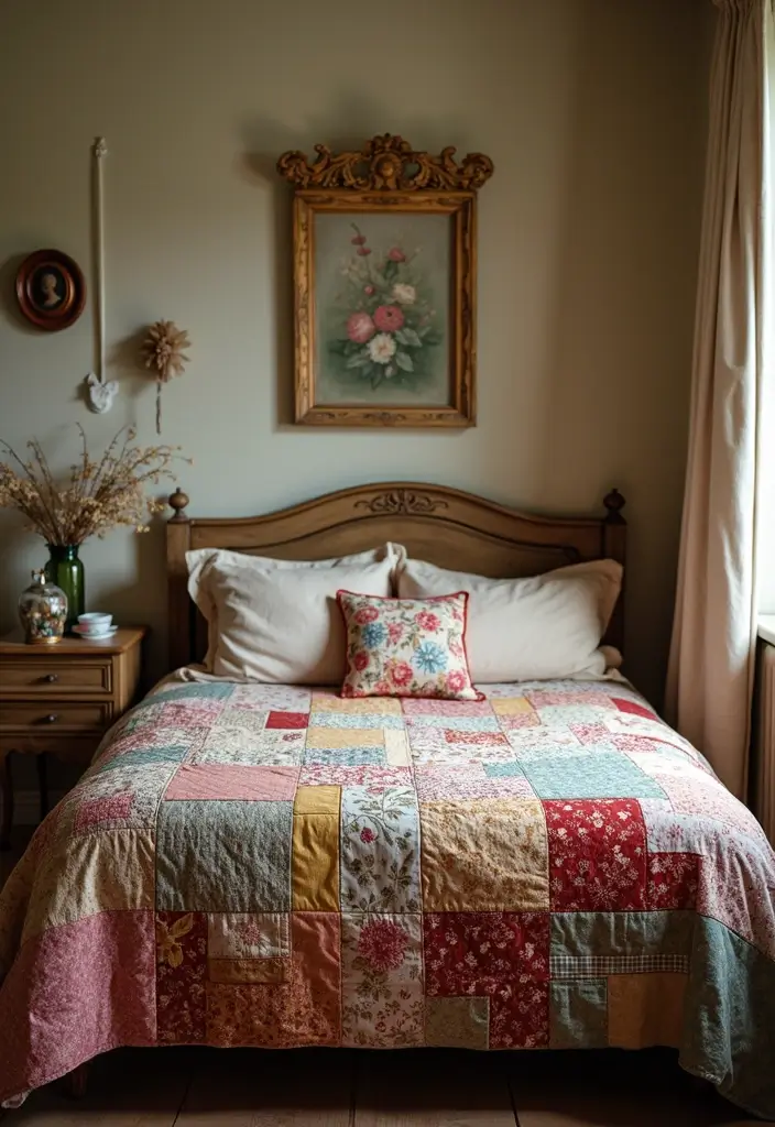 12 Eco-Friendly Handmade Embroidery Bed Covers You’ll Love (and Save the Planet!) - 10. Patchwork Perfection