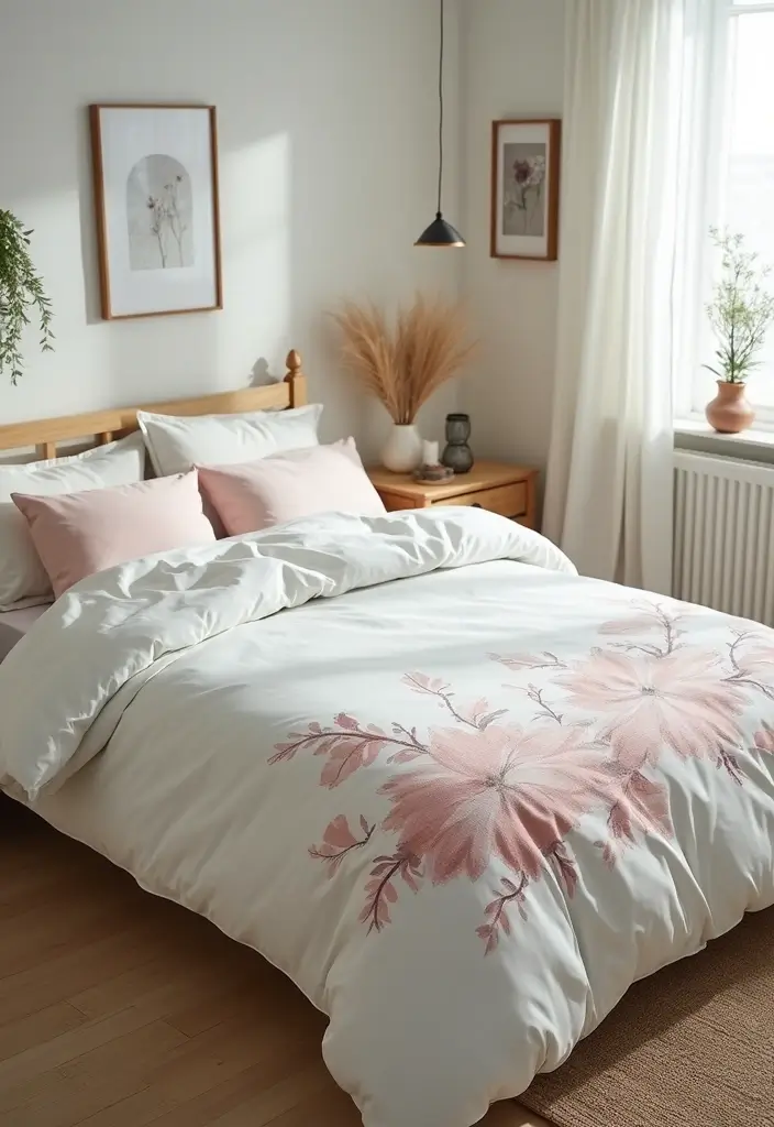 12 Eco-Friendly Handmade Embroidery Bed Covers You’ll Love (and Save the Planet!) - 6. Whimsical Watercolor Designs
