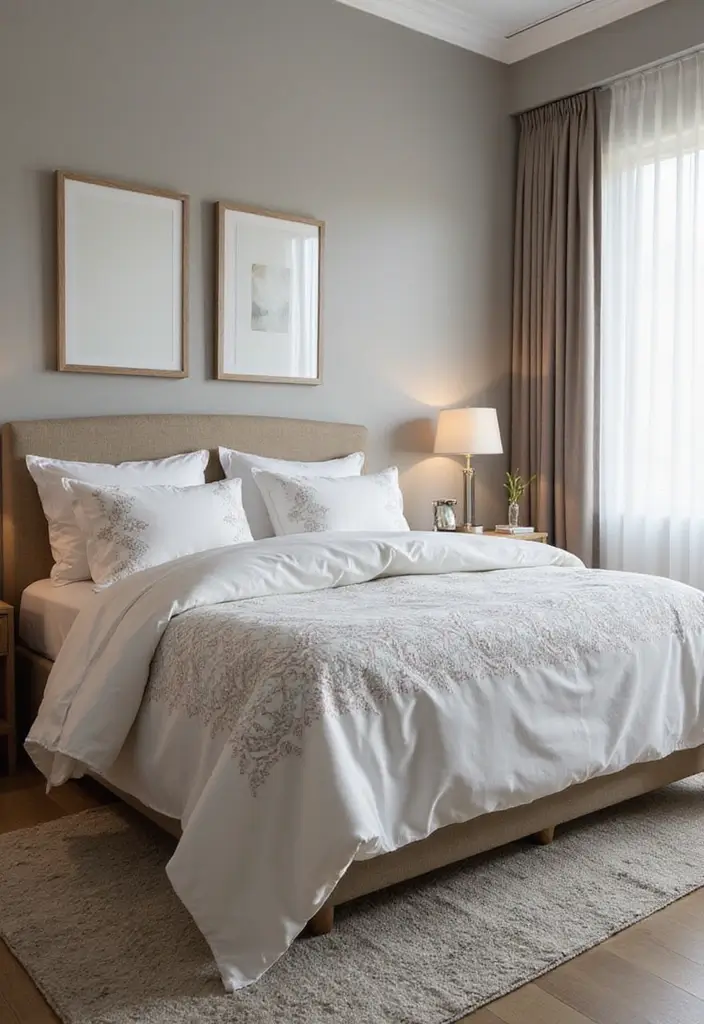 12 Eco-Friendly Handmade Embroidery Bed Covers You’ll Love (and Save the Planet!) - 7. Geometric Eco-Chic