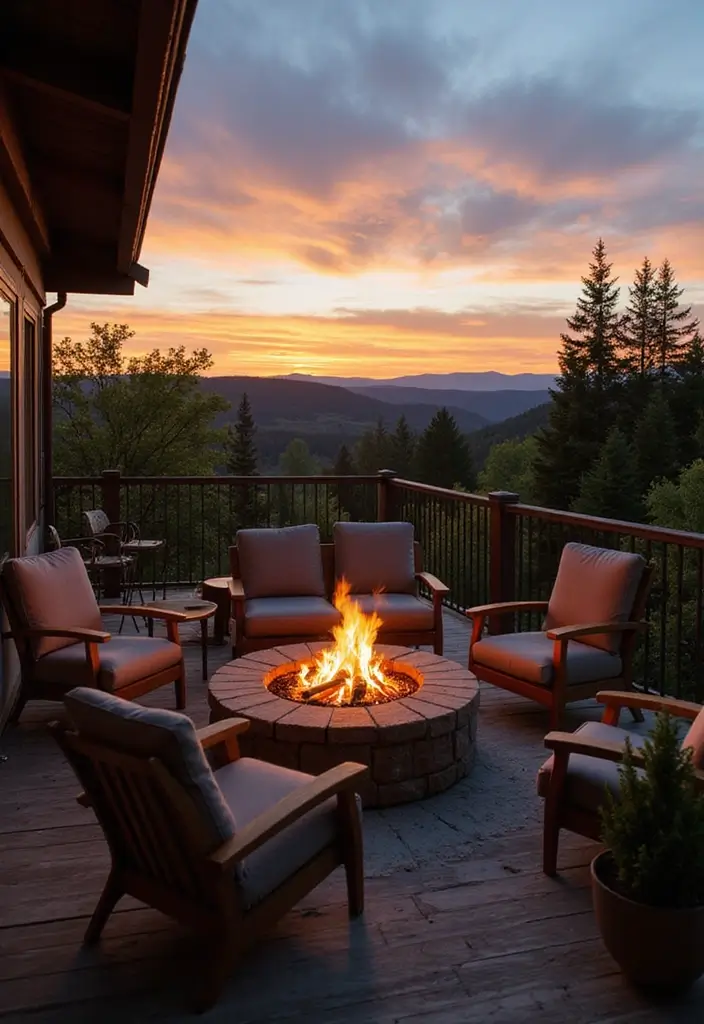 12 Ingenious Balcony Ideas That Bring the Outdoors In (You Won't Believe #5!) - 10. Fire Pits: Warm and Inviting