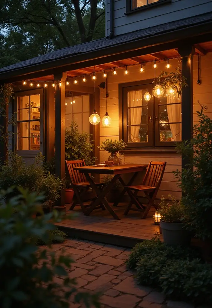 12 Ingenious Balcony Ideas That Bring the Outdoors In (You Won't Believe #5!) - 3. Light Up the Night: Ambient Lighting
