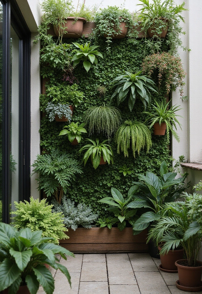 12 Ingenious Balcony Ideas That Bring the Outdoors In (You Won't Believe #5!) - 6. Green Walls: Nature at Its Best