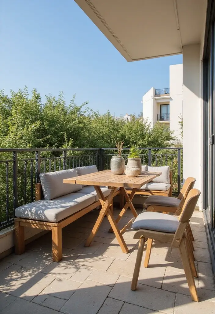 12 Ingenious Balcony Ideas That Bring the Outdoors In (You Won't Believe #5!) - 7. Multi-Functional Furniture: Smart Solutions