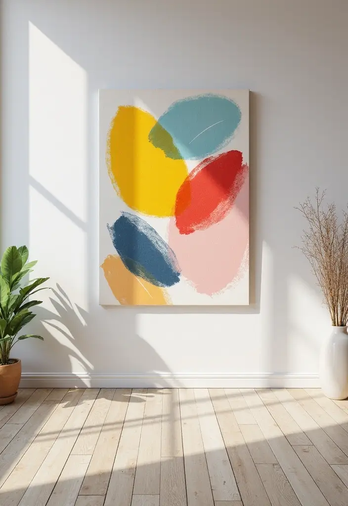 12 Stunning Handmade Wall Decor Ideas That Will Transform Your Space (You Won't Believe #5!) - 3. Hand-Painted Canvas: Abstract Expressionism
