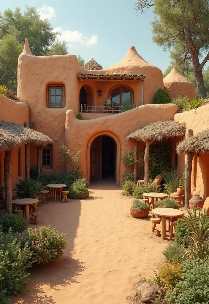 12 Stunning Mud House Designs That Prove Sustainability Can Be Beautiful (You Won't Believe #7!) - 12. The Community Mud Hub