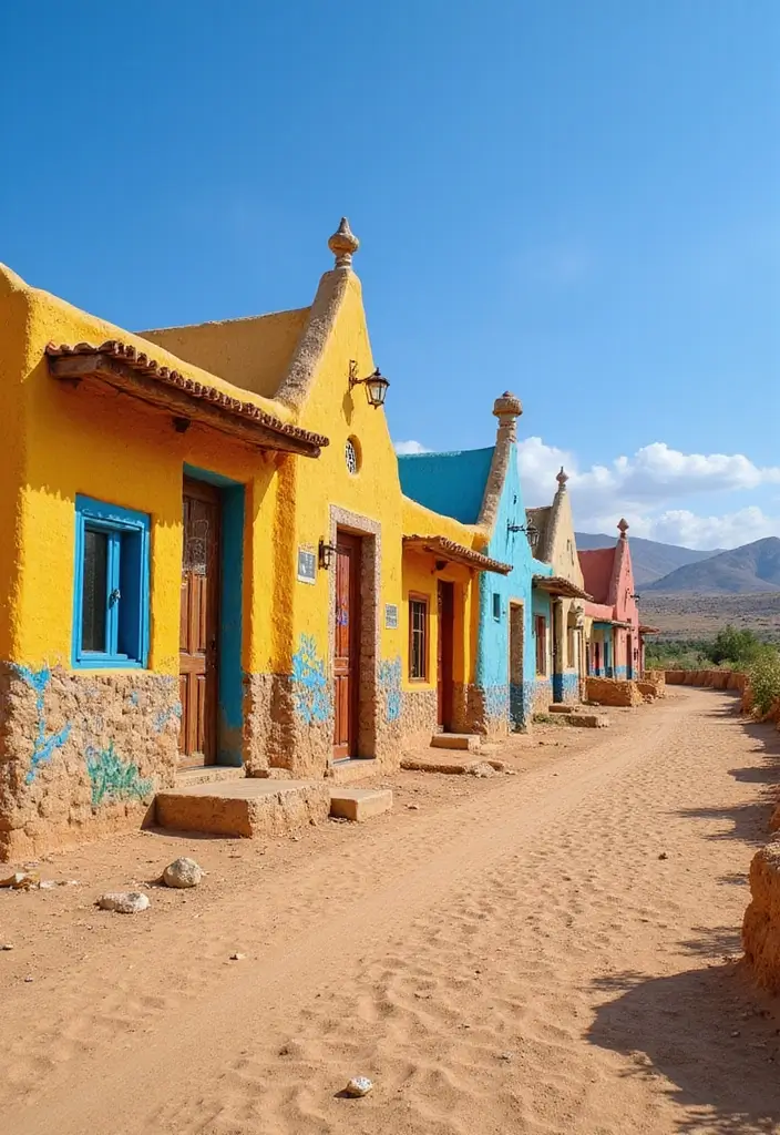 12 Stunning Mud House Designs That Prove Sustainability Can Be Beautiful (You Won't Believe #7!) - 5. Colorful Clay Creations