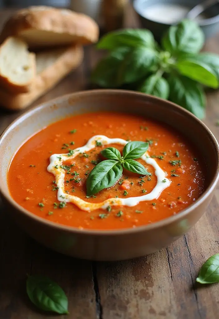 14 Delicious Vegan Recipes That Even Meat-Lovers Will Crave (You Have to Try #7!) - 14. Vegan Creamy Tomato Soup