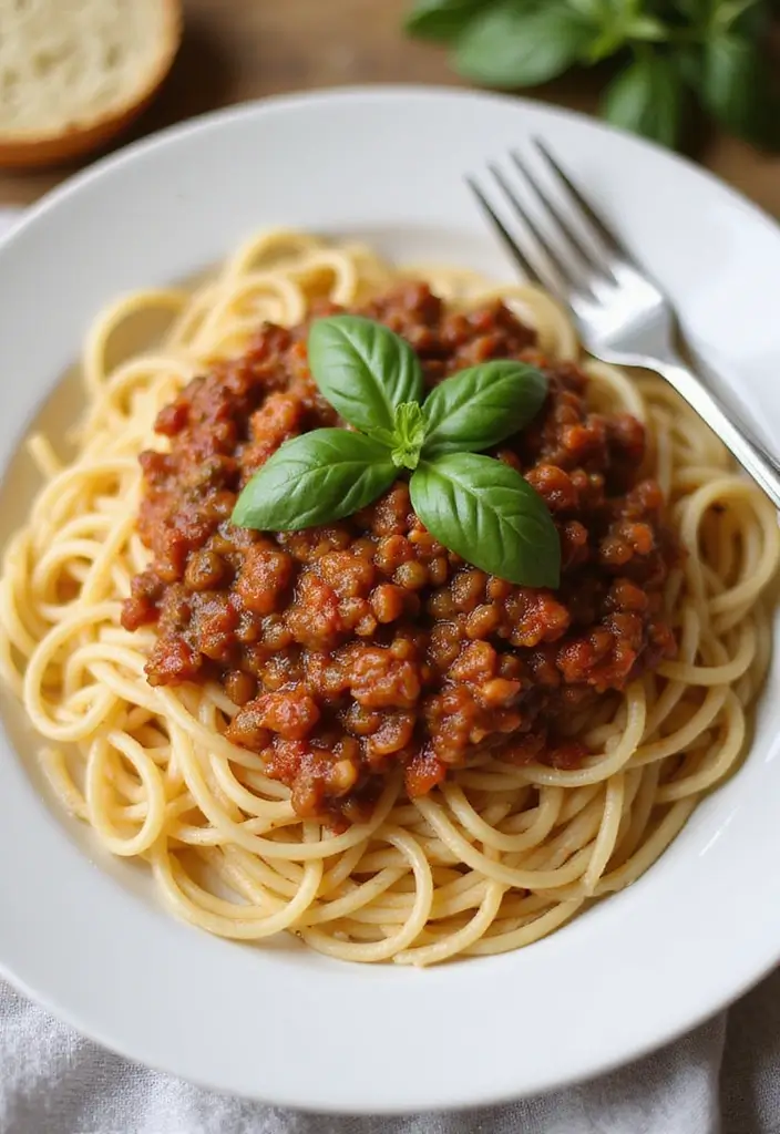 14 Delicious Vegan Recipes That Even Meat-Lovers Will Crave (You Have to Try #7!) - 5. Vegan Lentil Bolognese