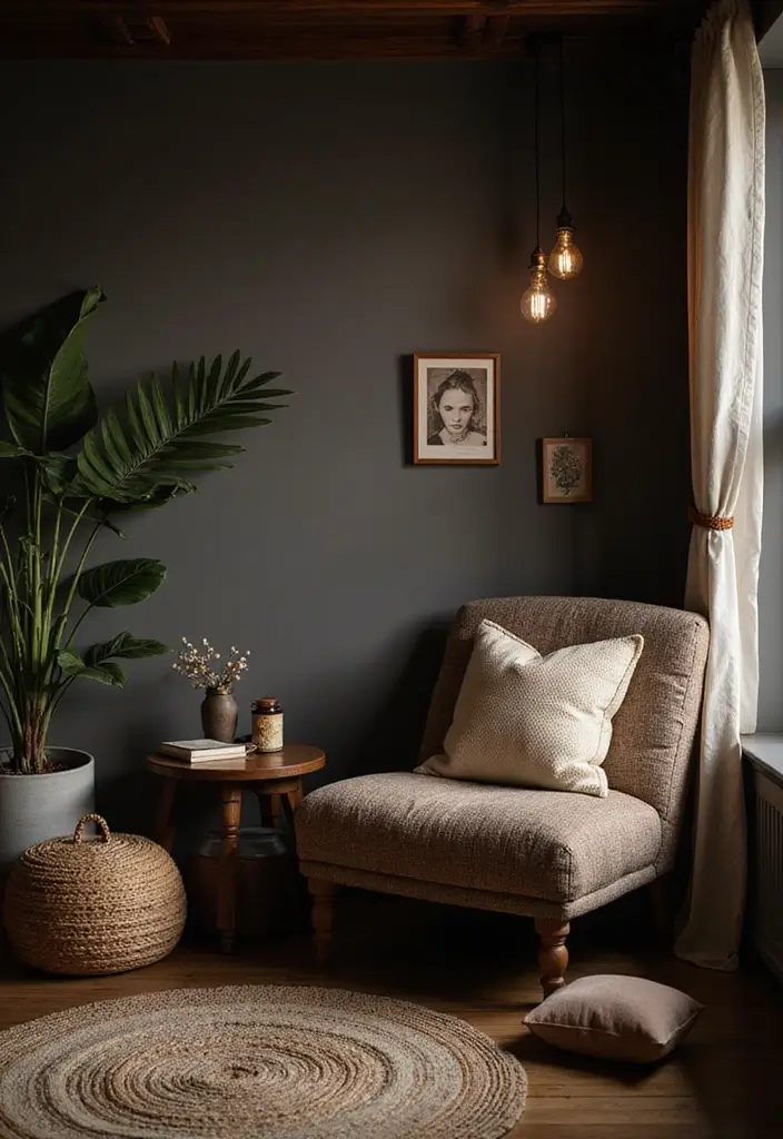 15 Dark Boho Bedroom Decor Ideas That'll Transform Your Space into a Cozy Haven! - 8. Cozy Nooks