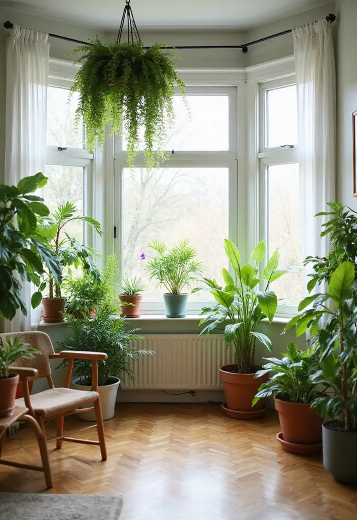 15 Groovy 1970s Living Room Decor Ideas That'll Make You Feel Like You're in a Time Machine! - 10. Incorporate Plants